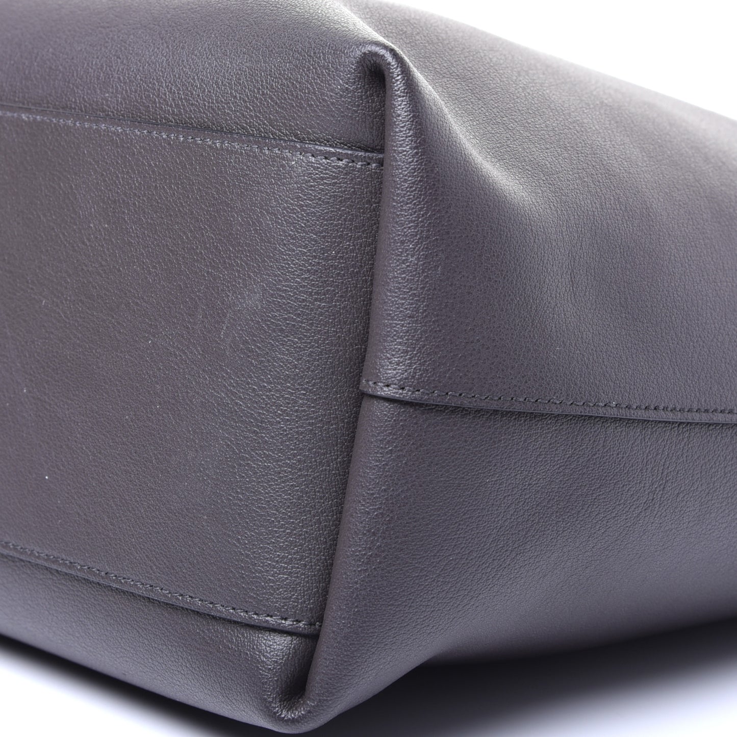 Calfskin Bold Shopping Tote Grey