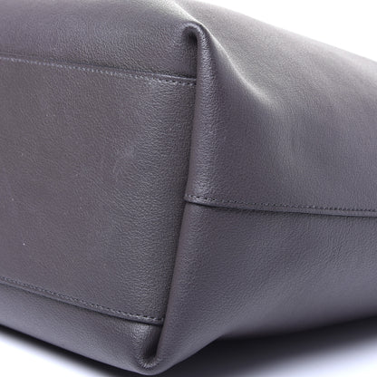 Saint Laurent Calfskin Bold Shopping Tote Grey 10 of 11