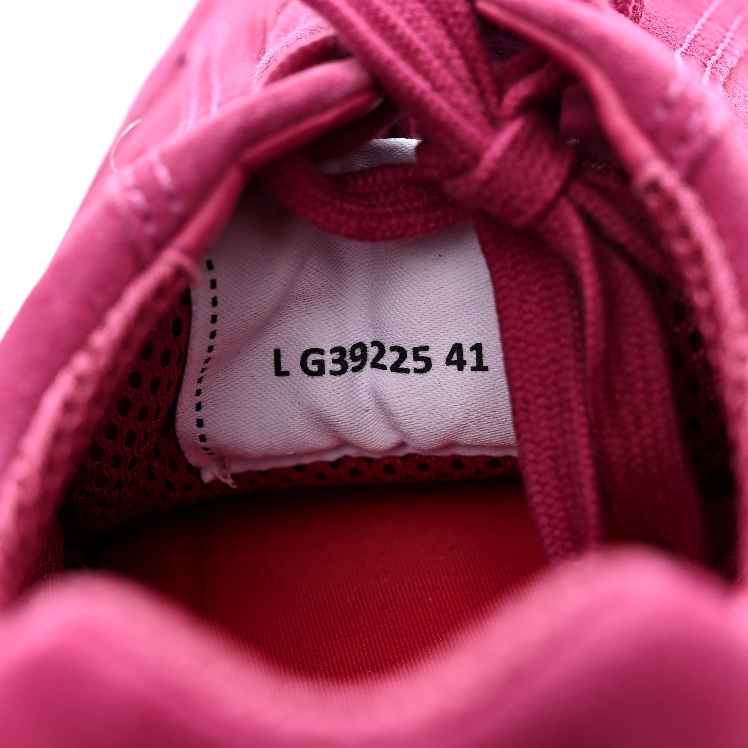 Chanel Suede Calfskin Logo Sneakers 41 Dark Pink 8 of 8