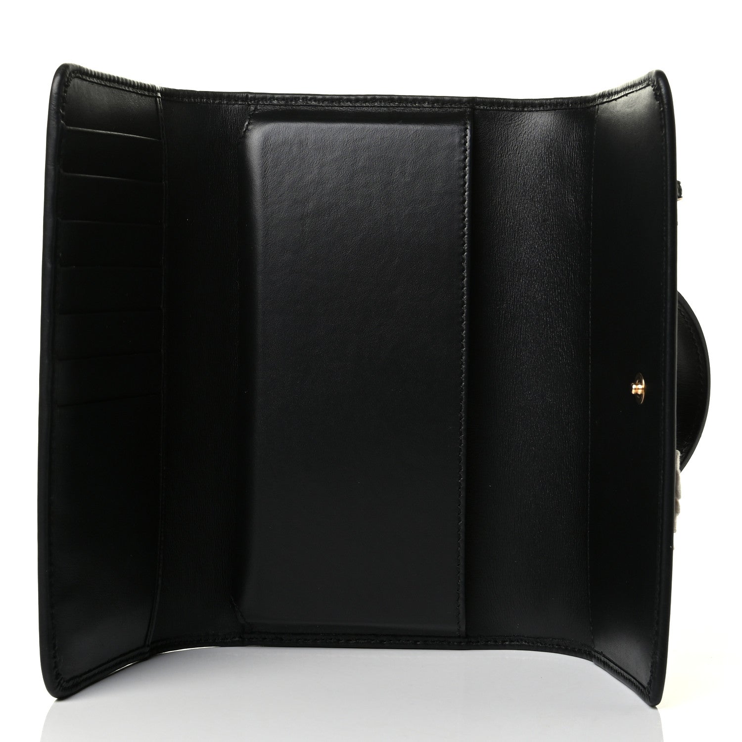 Dolce & Gabbana Calfskin Crystal Embellished Mini Von Bag Black 4 of 7