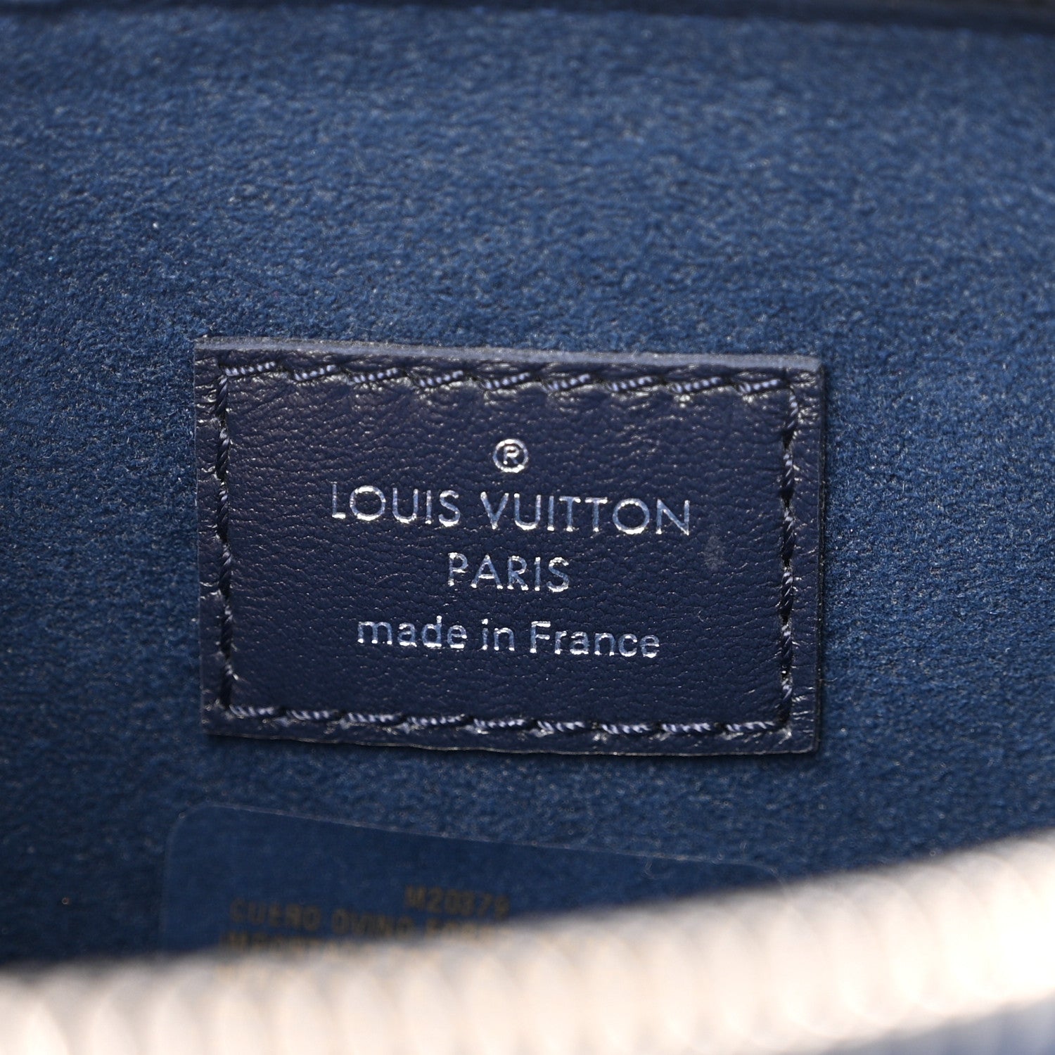 Louis Vuitton Lambskin Embossed Monogram Coussin PM Navy 8 of 12