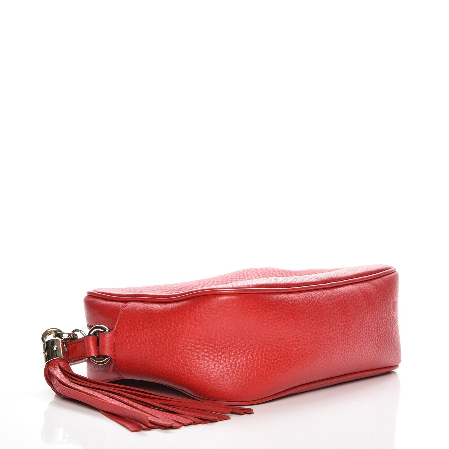 Pebbled Calfskin Small Soho Disco Bag Tabasco Red