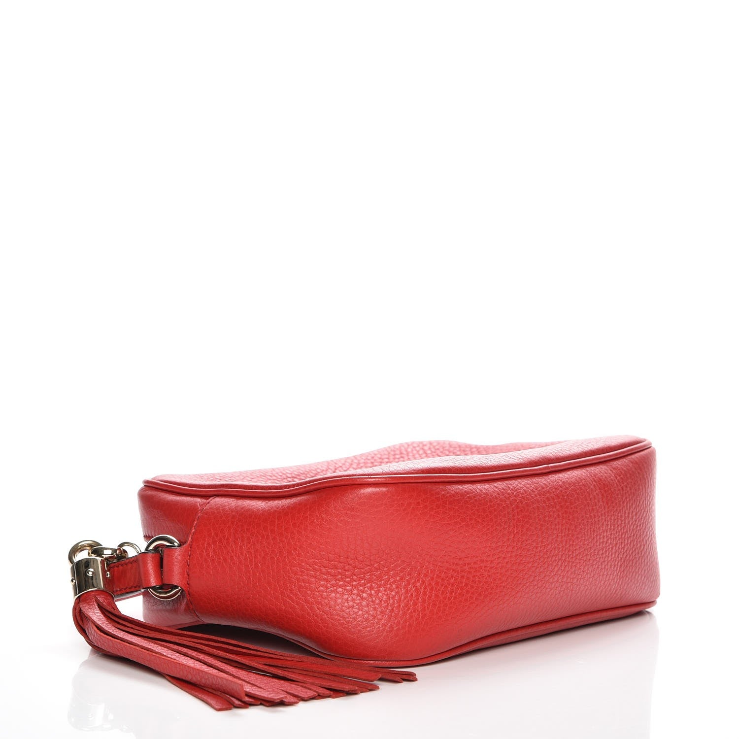 Gucci Pebbled Calfskin Small Soho Disco Bag Tabasco Red 4 of 7