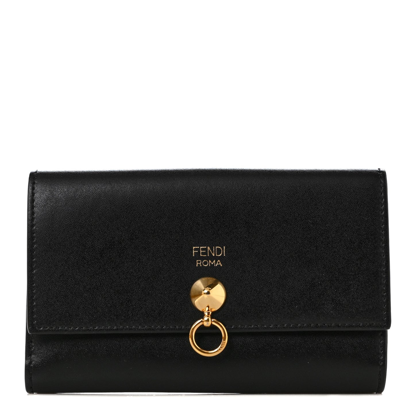 Vitello Liberty Century Lucido By The Way Medium Bi-Fold Wallet English Black