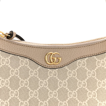 Gucci GG Supreme Monogram Textured Dollar Calfskin Small Ophidia Hobo Beige Mystic White Oatmeal 8 of 10