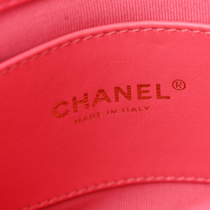 Chanel Lambskin Plexiglass Quilted Coco Love Mini Flap Pink 6 of 12