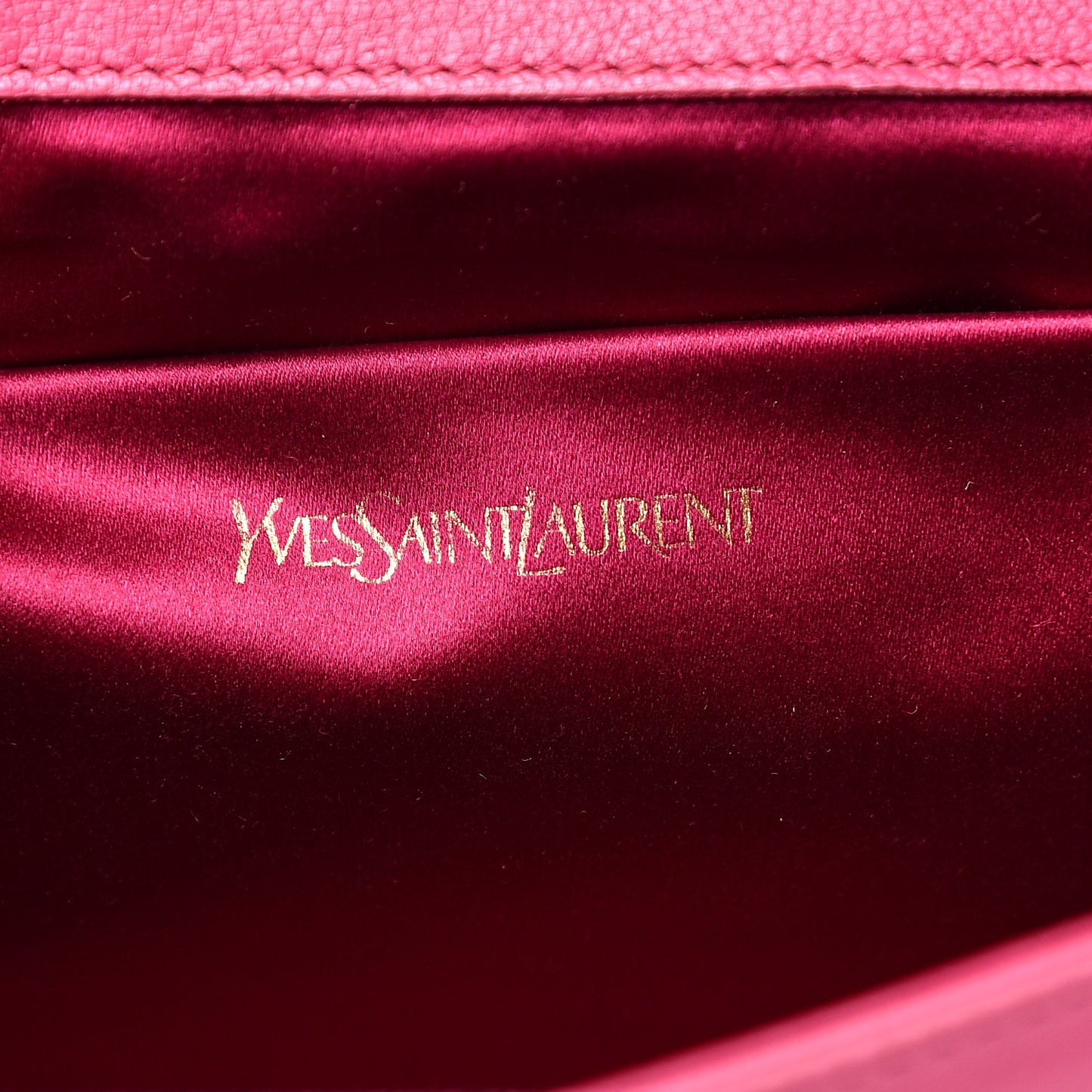 Goatskin Large Belle De Jour Clutch Fuchsia