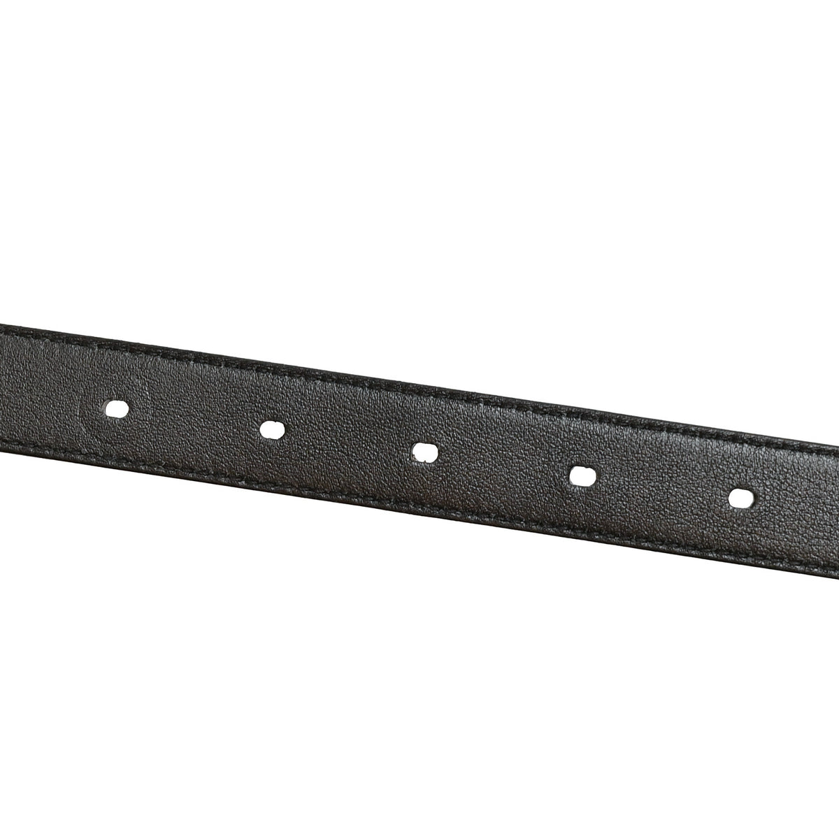 Saint Laurent Calfskin Crocodile Embossed Monogram Passant Buckle Belt 95 38 Black 5 of 10