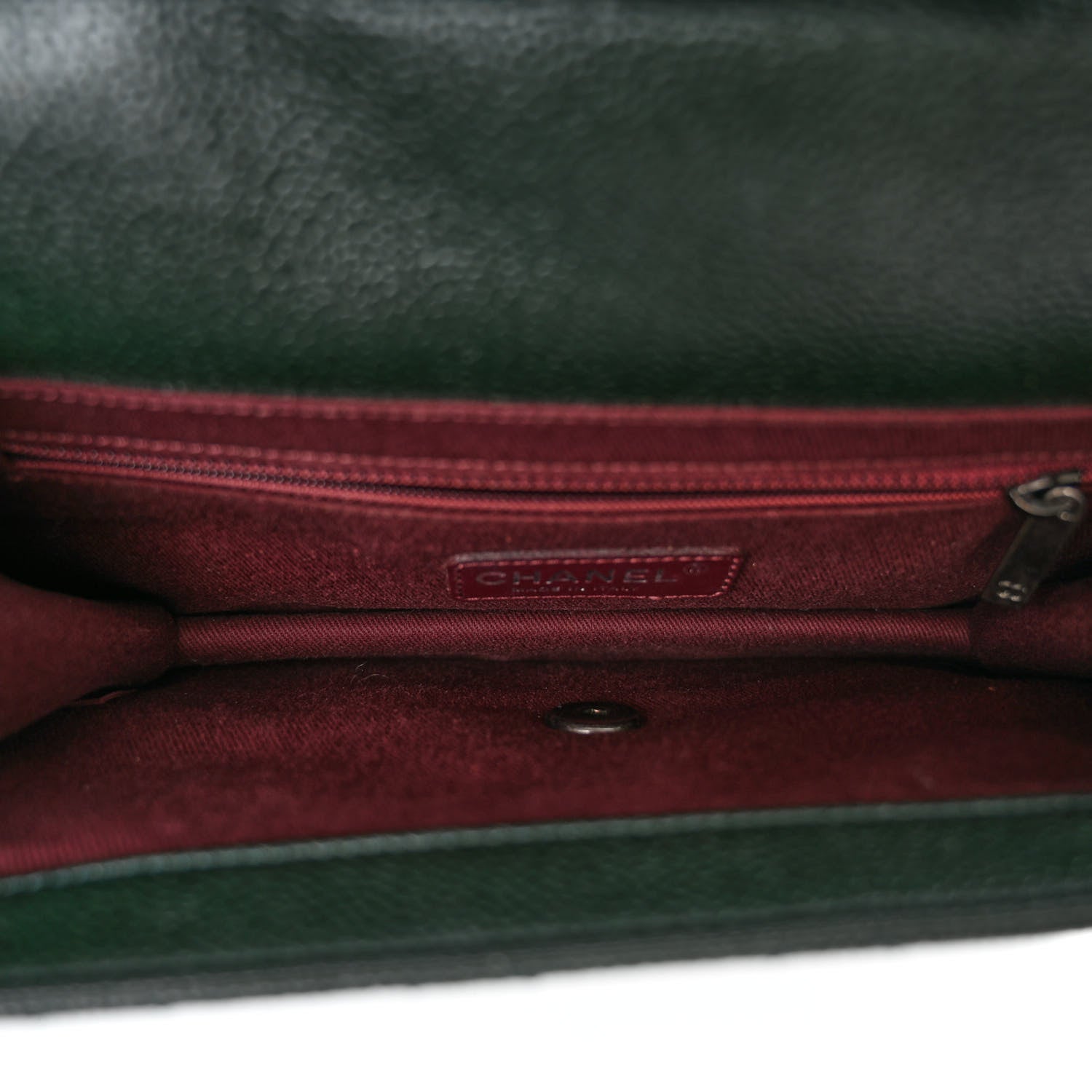 Chanel Caviar Quilted Medium Retro Class Flap Dark Green 5 of 11