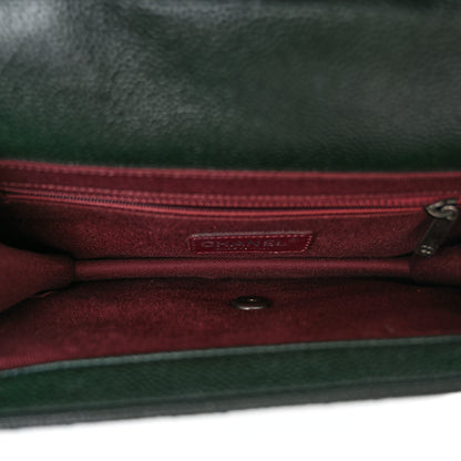 Chanel Caviar Quilted Medium Retro Class Flap Dark Green 5 of 11