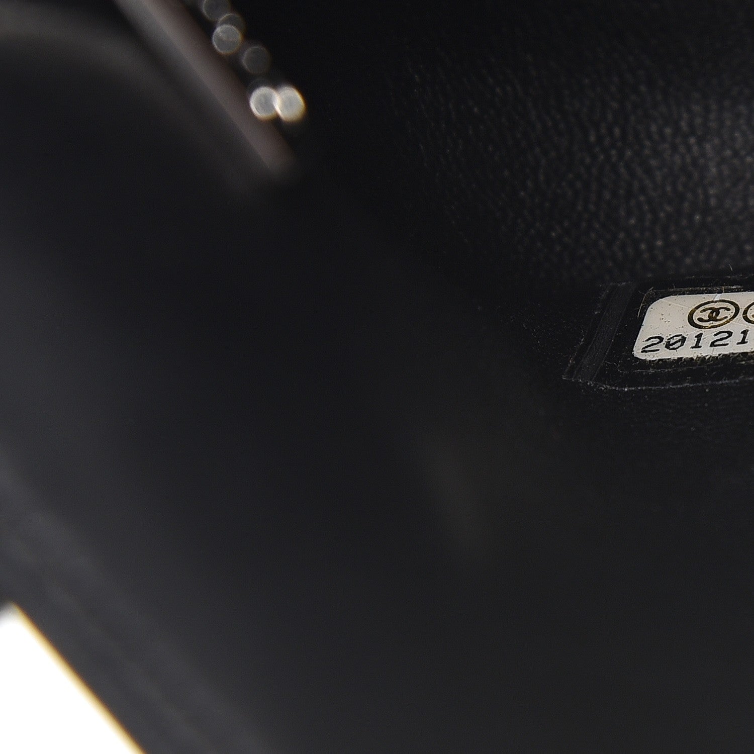 Chanel Shearling Lambskin Medium 100% Flap Black 8 of 9