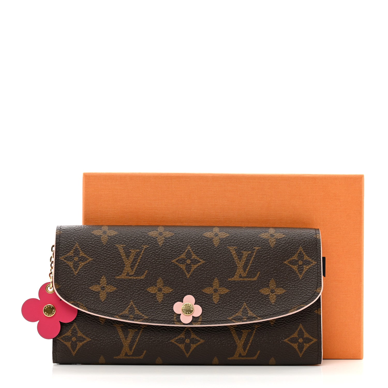 Louis Vuitton Monogram Bloom Flower Emilie Wallet Fuchsia 8 of 8