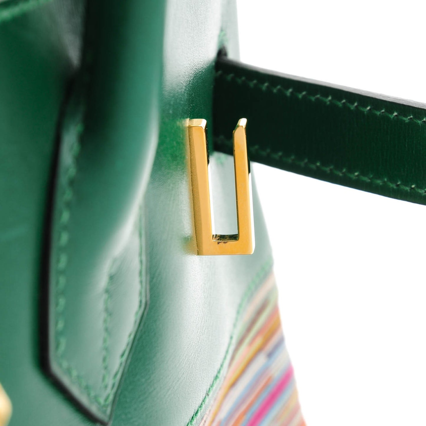 Box Vibrato Birkin 35 Vert Clair