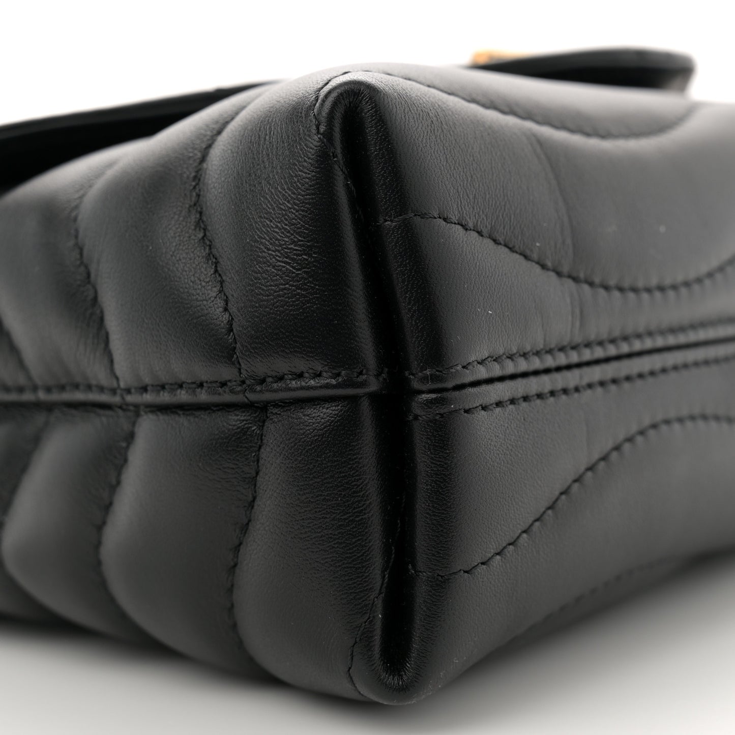 Calfskin LV New Wave Chain Bag Black