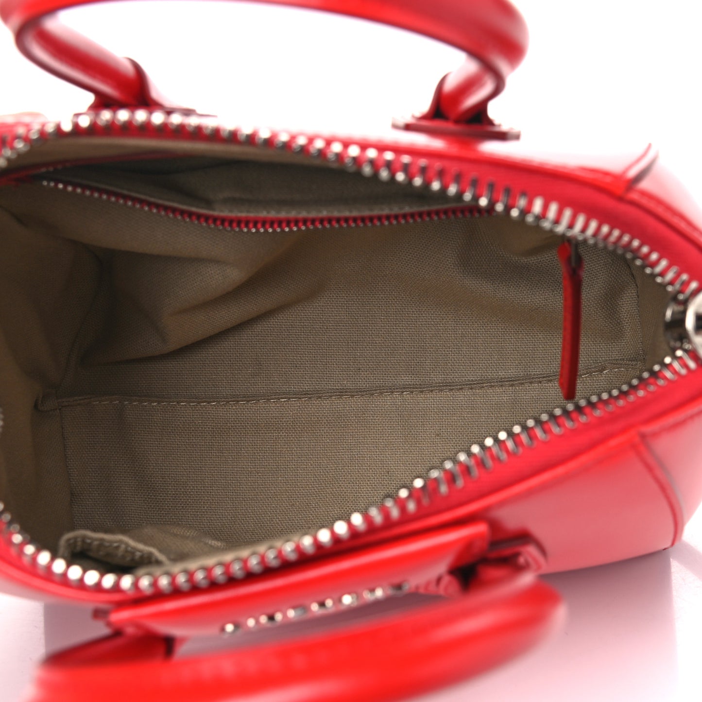 Shiny Lord Calfskin Mini Antigona Red