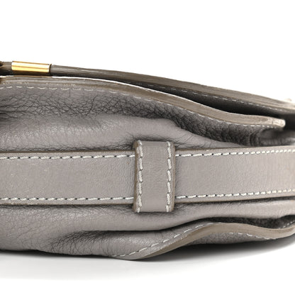 Chloe Calfskin Mini Marcie Round Crossbody Bag Cashmere Grey 8 of 11
