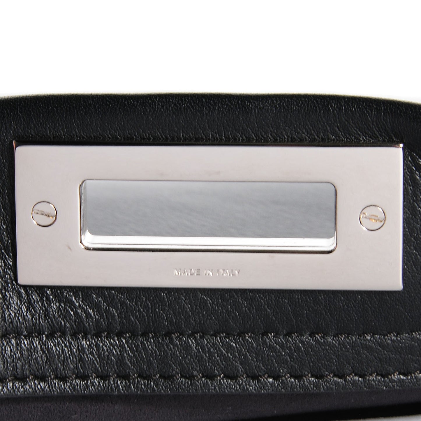 Vitello Seta Python Crocodile Monster Eyes Medium Peekaboo Iconic Satchel Black Girasole