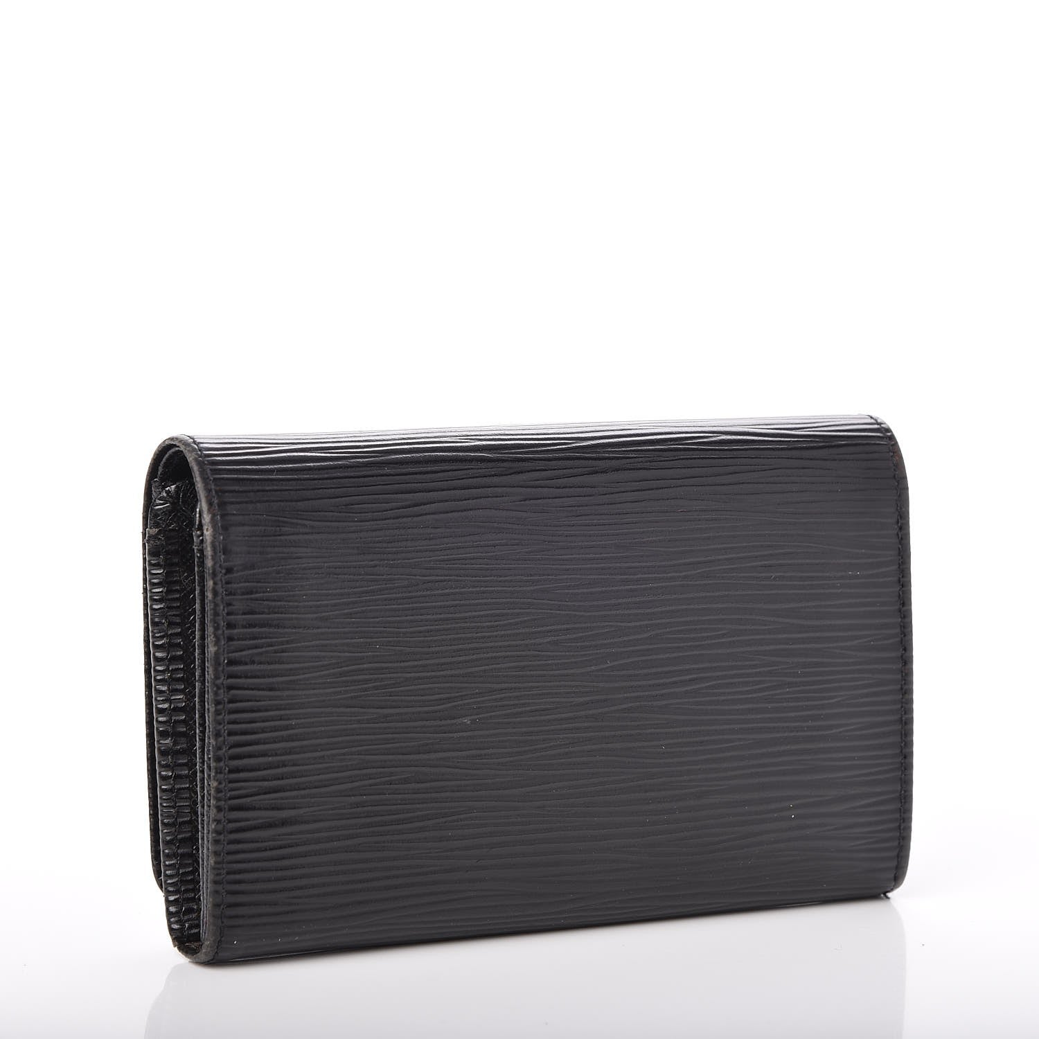 Louis Vuitton Epi Porte-Monnaie Billets Tresor Wallet Black 3 of 8