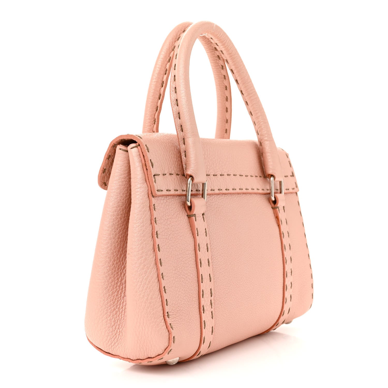 Fendi Cuoio Romano Selleria Mini Linda Satchel Cipria 3 of 16