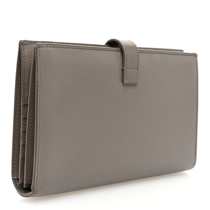 Celine Grained Calfskin Large Multifunction Strap Wallet Pebble 3 of 6