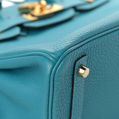 Hermes Togo Birkin 30 Turquoise 8 of 12