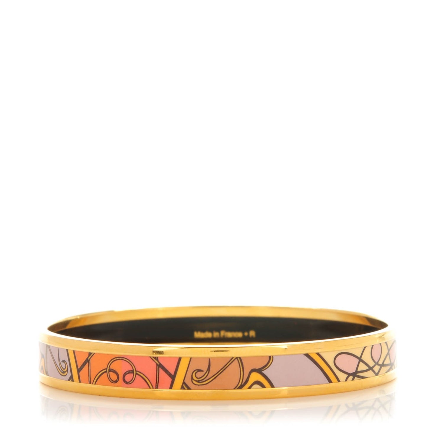 Enamel Printed Narrow Coup De Fouet Bracelet 62