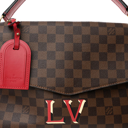 Louis Vuitton Damier Ebene Beaubourg MM Scarlet 7 of 11