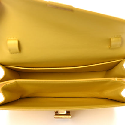 Celine Box Calfskin Teen Classic Box Flap Bag Yellow 5 of 12