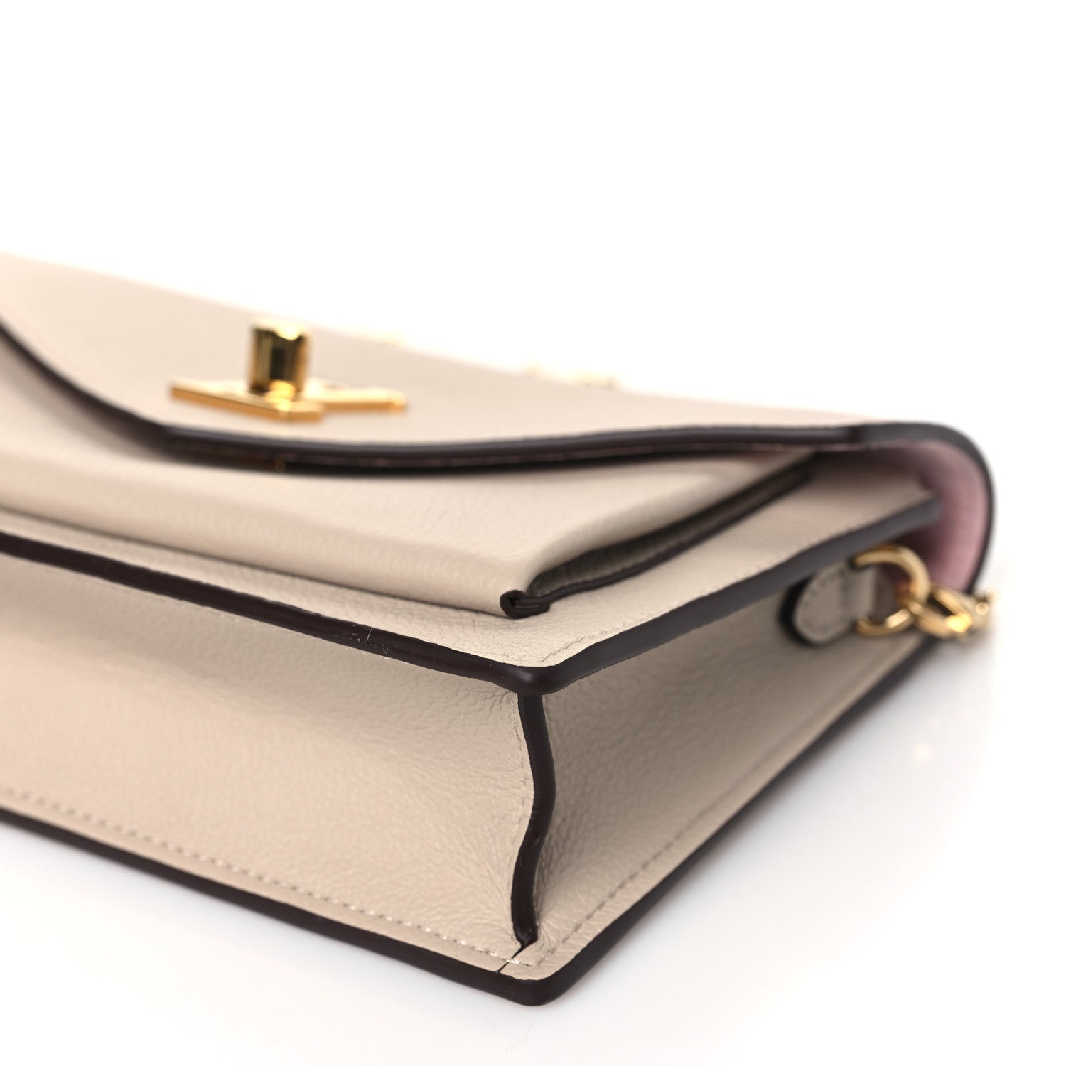 Louis Vuitton Soft Calfskin My Lockme Chain Pochette Greige 9 of 9