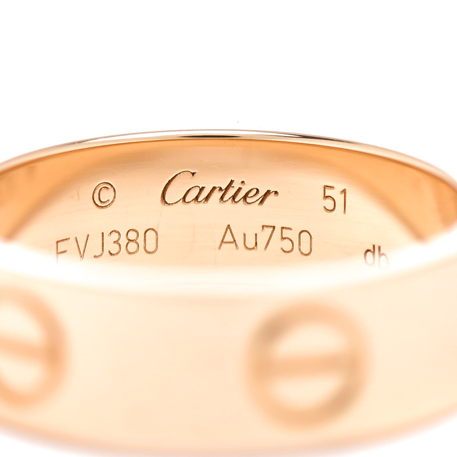 Cartier 18K Yellow Gold 5.5mm LOVE Ring 51 5.75 4 of 5