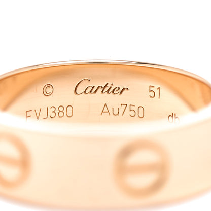 Cartier 18K Yellow Gold 5.5mm LOVE Ring 51 5.75 4 of 5