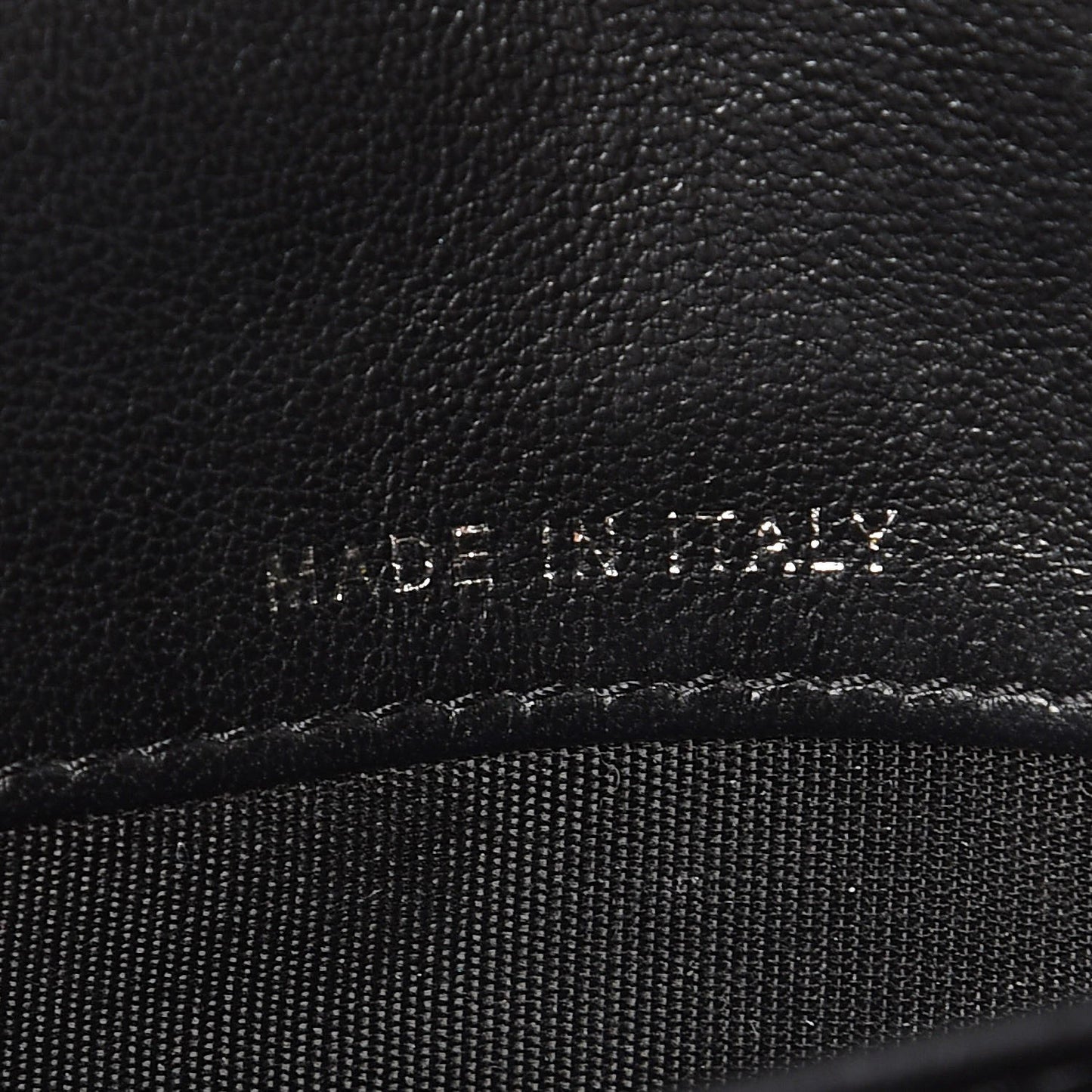 Lambskin Quilted Boy Wallet On Removable Chain WOC Black