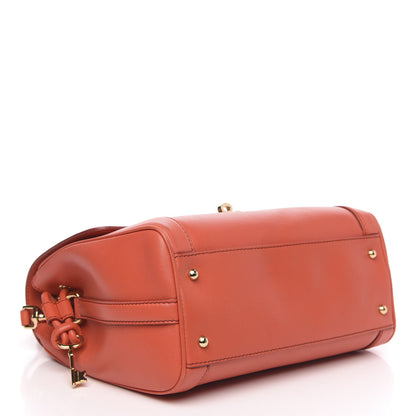 Dolce & Gabbana Calfskin Padlock Shoulder Bag Orange 4 of 13