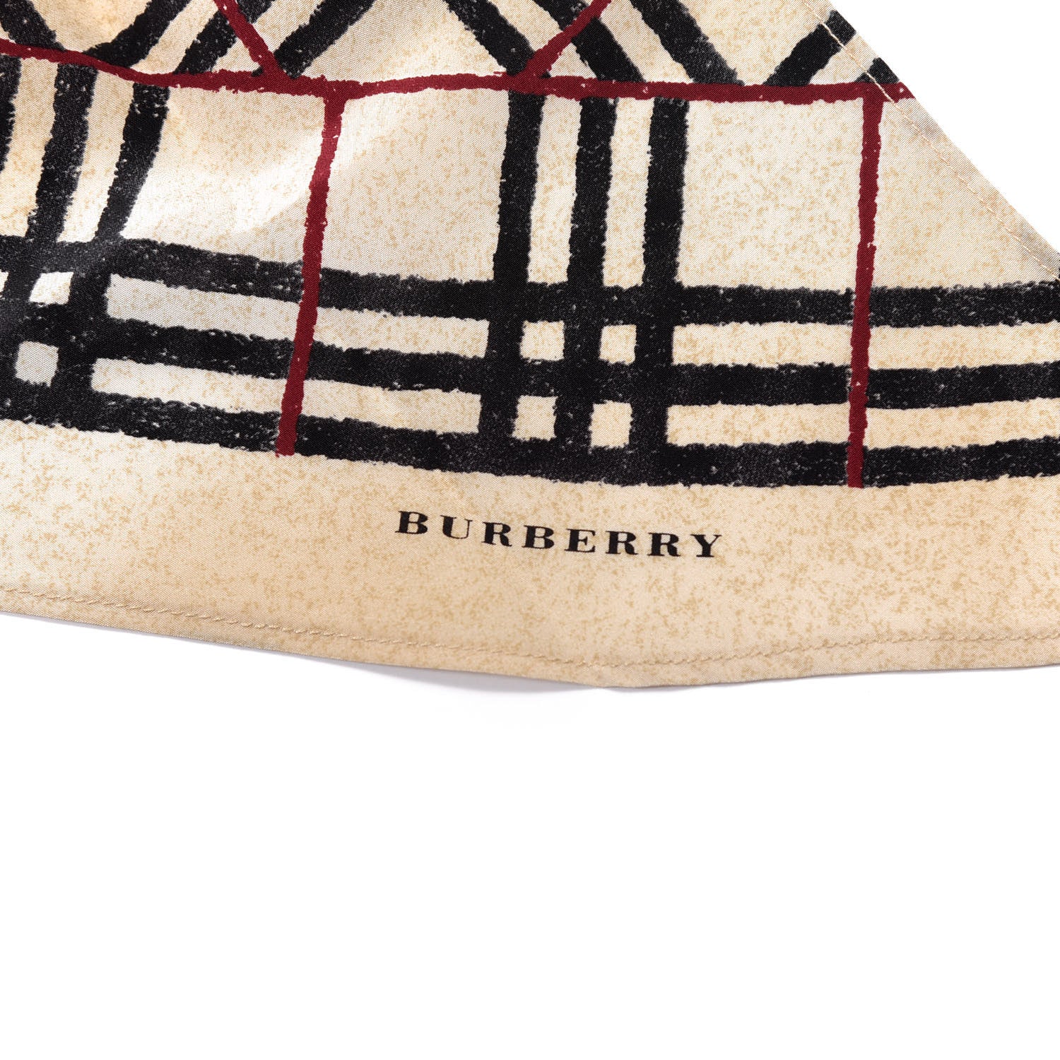 Burberry Silk House Check Triangle Scarf 3 of 4