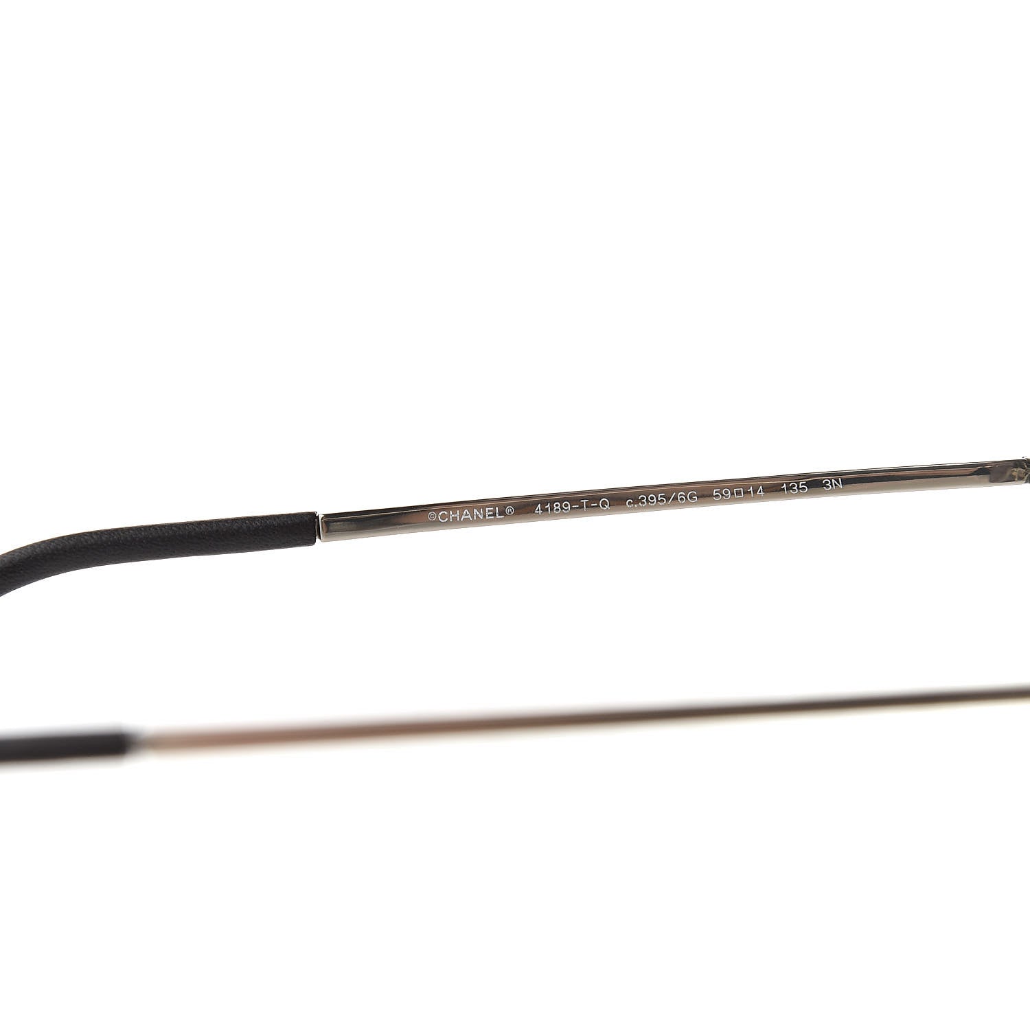 Chanel Metal Aviator CC Sunglasses 4189-T-Q Gold 5 of 8