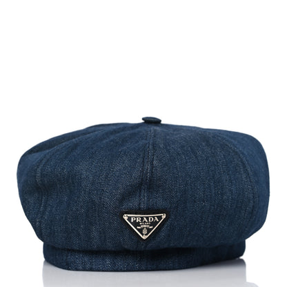 Prada Denim Womens Newsboy Cap M Bleu 5 of 8
