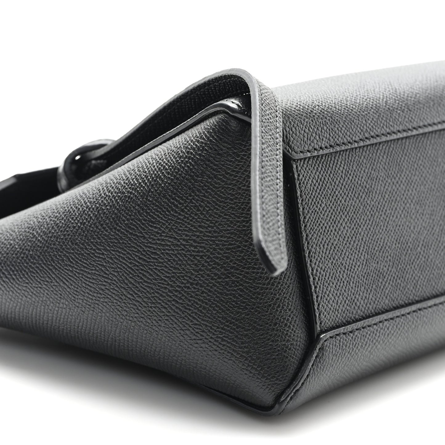 Grained Calfskin Nano Belt Bag Black