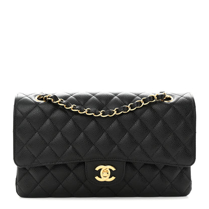 Chanel Caviar Quilted Medium Double Flap Black 1 of 11