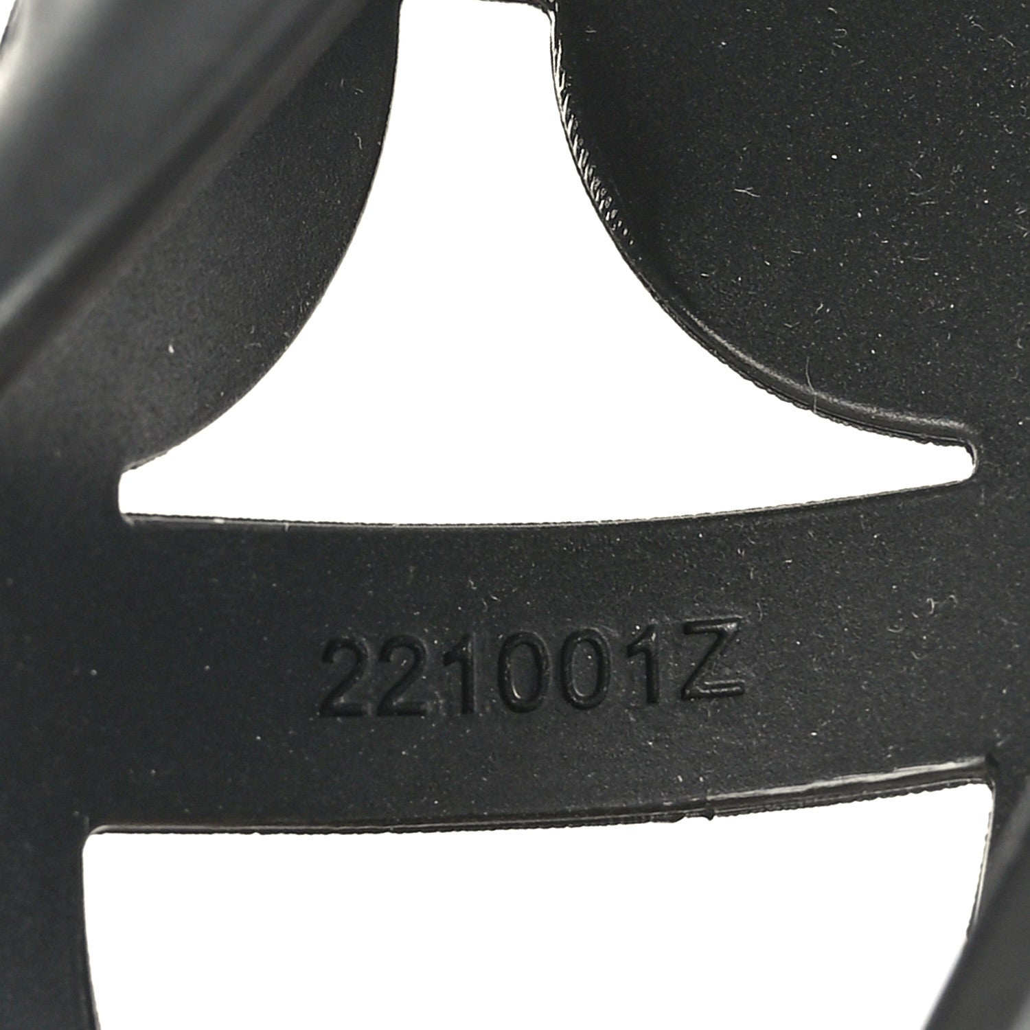 Hermes Rubber Womens Egerie Sandals 41 Black 6 of 8