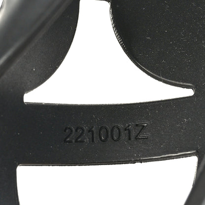 Hermes Rubber Womens Egerie Sandals 41 Black 6 of 8