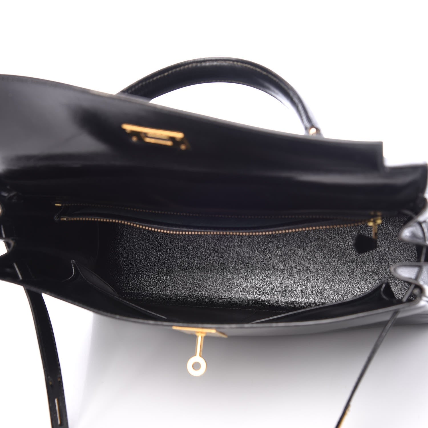 Hermes Box Kelly Retourne 32 Black 7 of 49