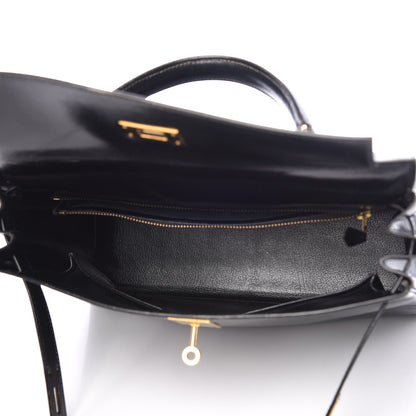 Hermes Box Kelly Retourne 32 Black 6 of 47