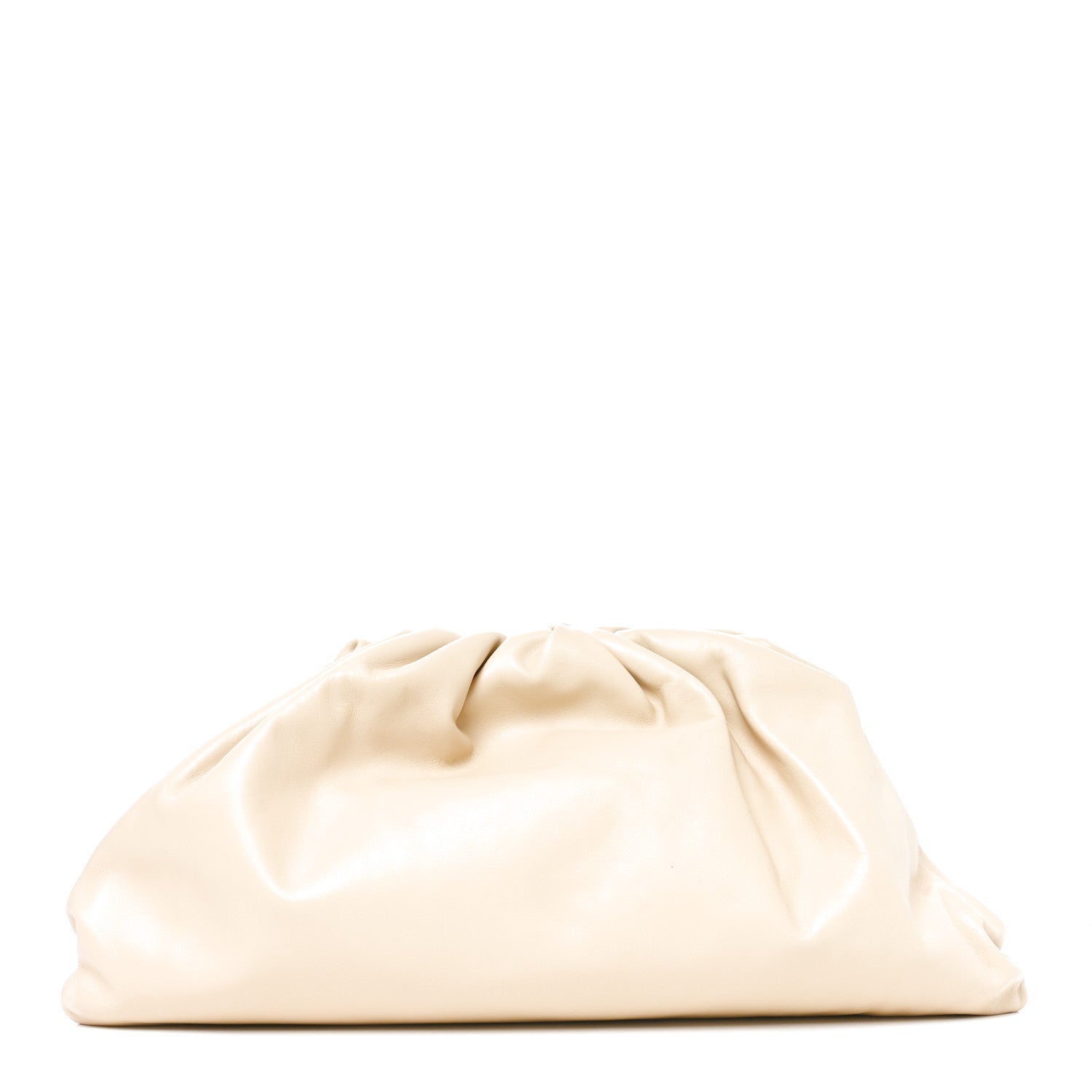 Bottega Veneta Smooth Butter Calf The Pouch Oversized Clutch Porridge 1 of 11