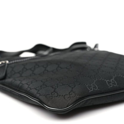 Gucci Nylon Monogram Small Flat Messenger Bag Black 8 of 9