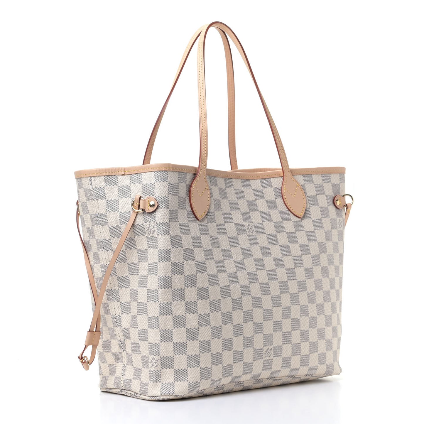 Damier Azur Neo Neverfull MM Rose Ballerine