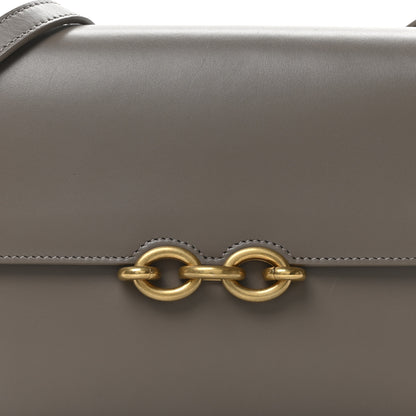 Saint Laurent Smooth Calfskin Le Maillon Satchel Greyish Brown 8 of 10