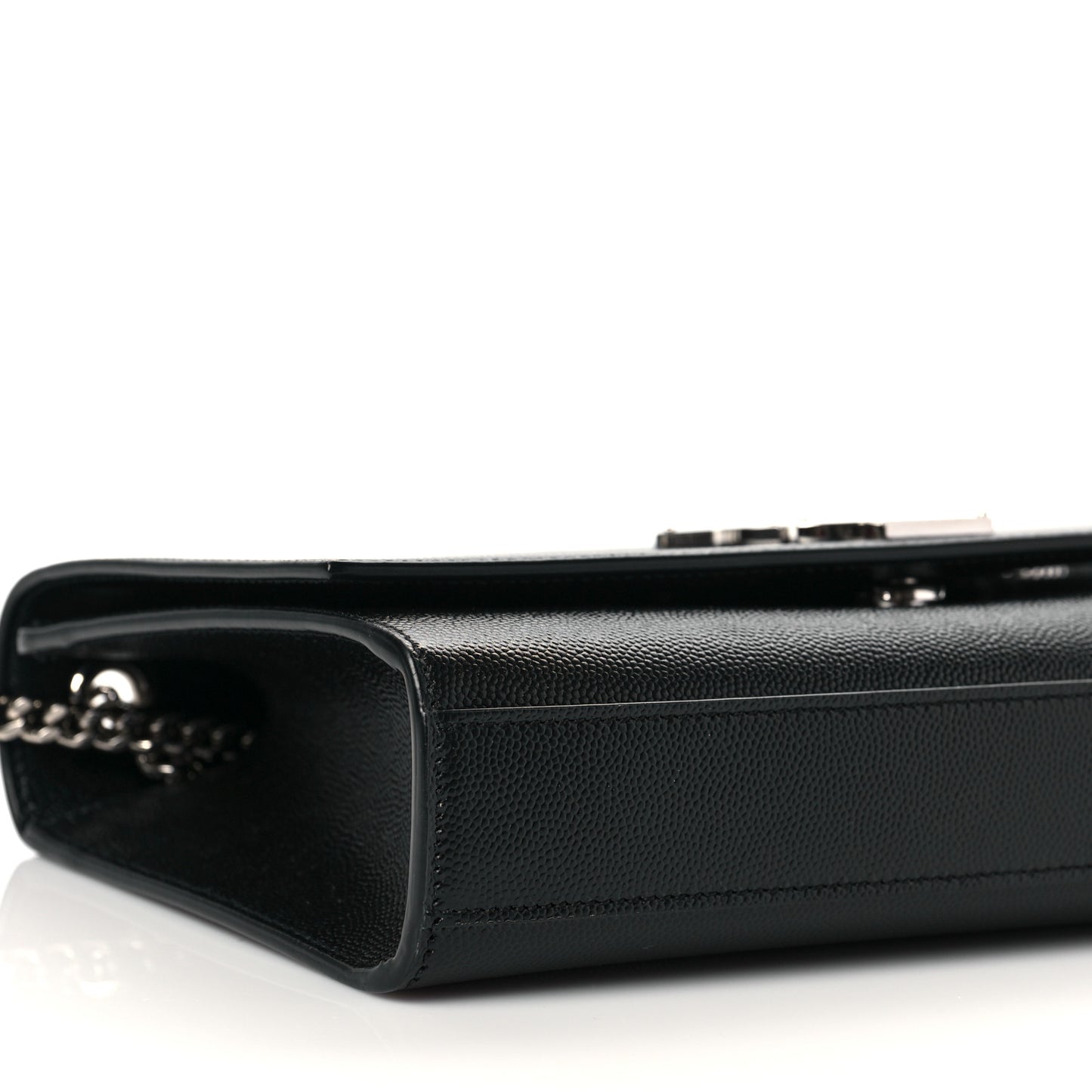 Grain De Poudre Medium Classic Monogram Kate Satchel Black