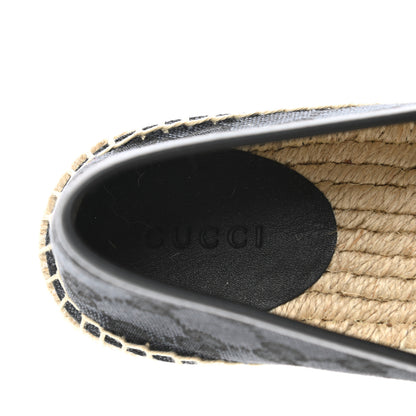 Gucci Monogram Espadrilles 36 Black 7 of 9