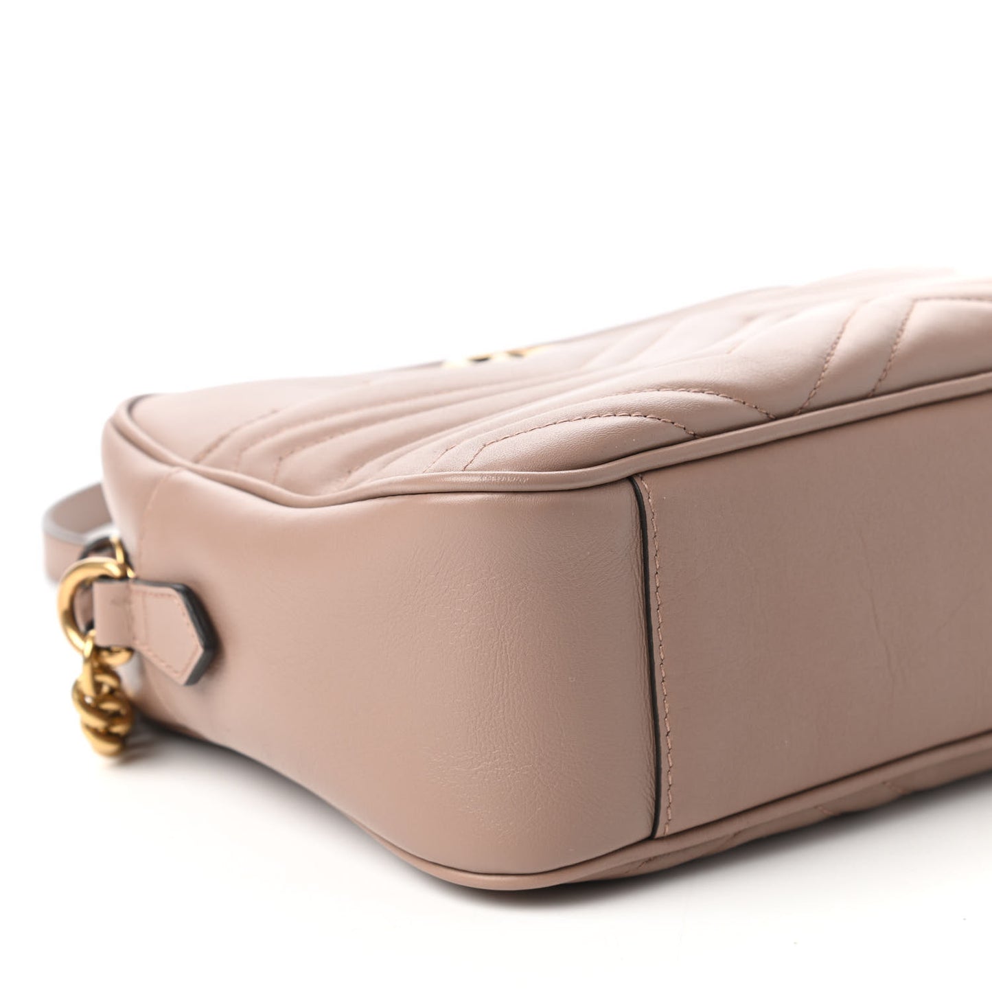 Calfskin Matelasse Medium GG Marmont Chain Shoulder Bag Porcelain Rose