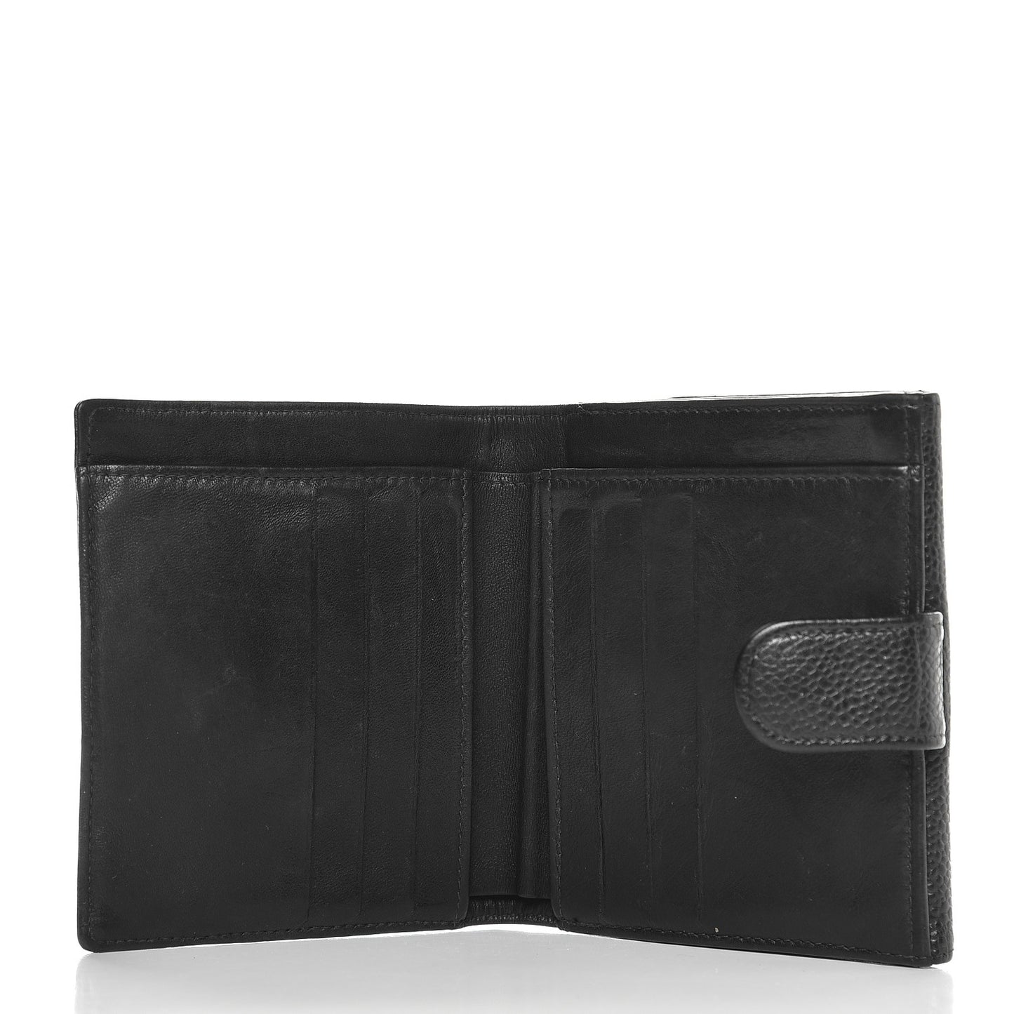 Caviar Timeless CC Compact French Wallet Black